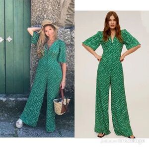 MNG Long printed jumpsuit